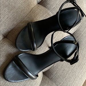 Alexander Wang Antonia Black Leather Ankle Strap
